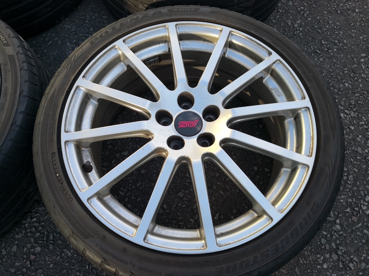 STI純正 ENKEI 18インチホイール 7.5J-18 100/5H +55 レガシィBP・BL ブレンボ対応_2