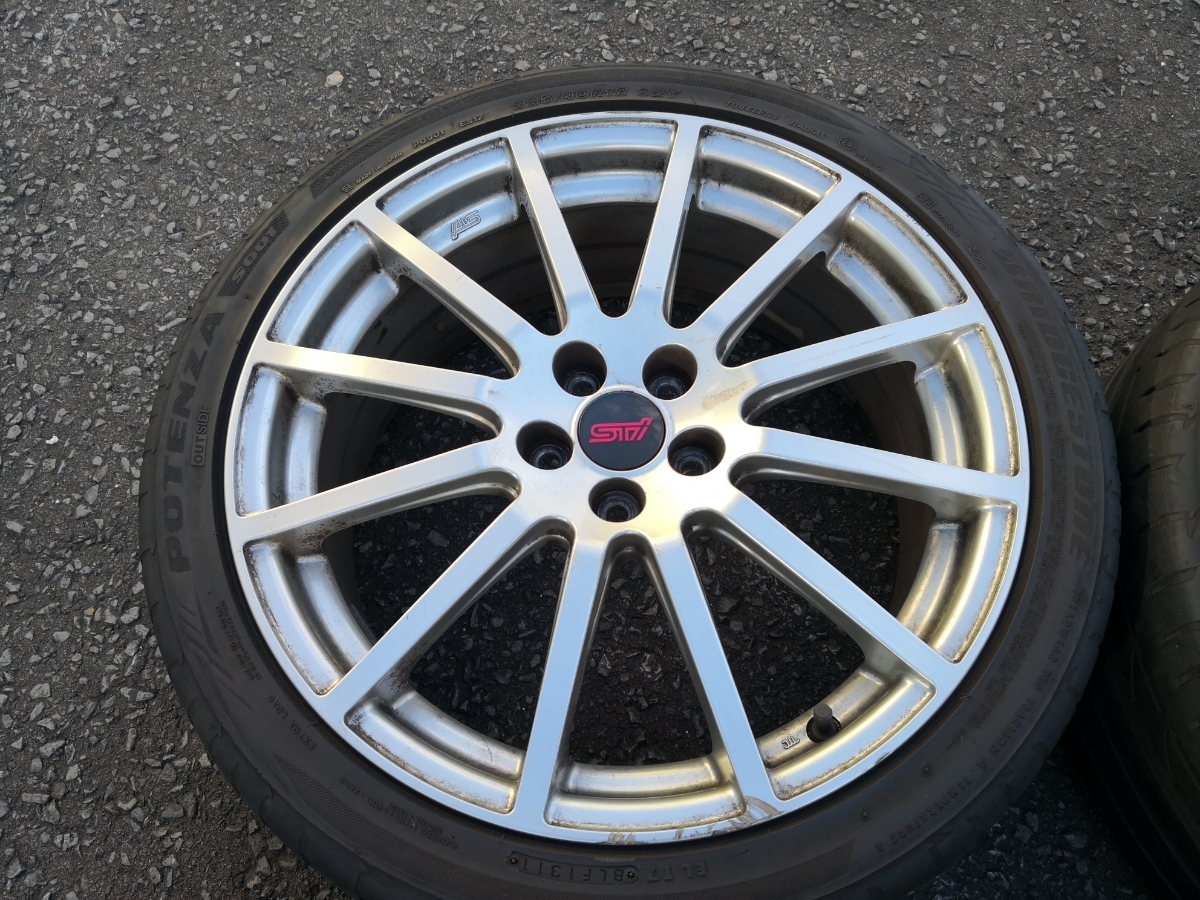 STI純正 ENKEI 18インチホイール 7.5J-18 100/5H +55 レガシィBP・BL ブレンボ対応_5