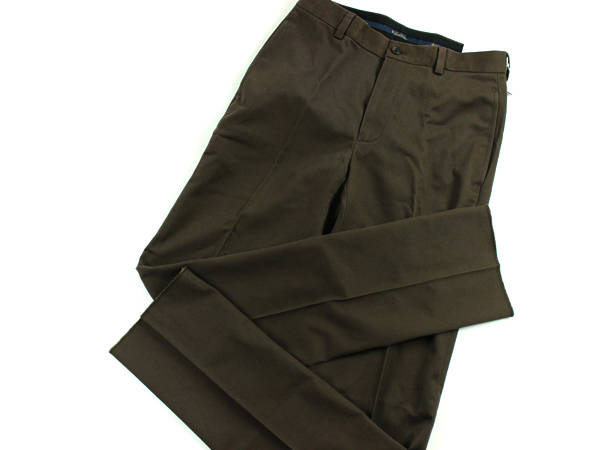 【送料無料，定番人気】 Brooks Brothers ブルックスブラザーズ 正規 秋冬用 スラックスパンツ チノパンツ こげ茶 W30 ウエスト80cm(Mサイズ)｜売買されたオークション情報、yahooの商品情報をアーカイブ公開 - オークファ Mサイズ