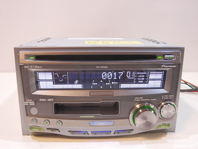 即決/送込 カロッツェリア 2DIN MP3/CD/カセットFH-P040（オマケ付き