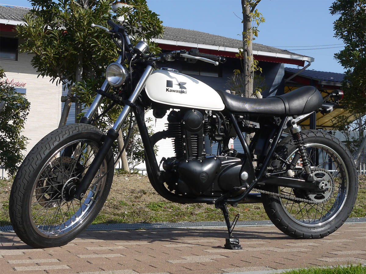 大阪より) KAWASAKI 250TR！スカチューン！キレイなホワイト！