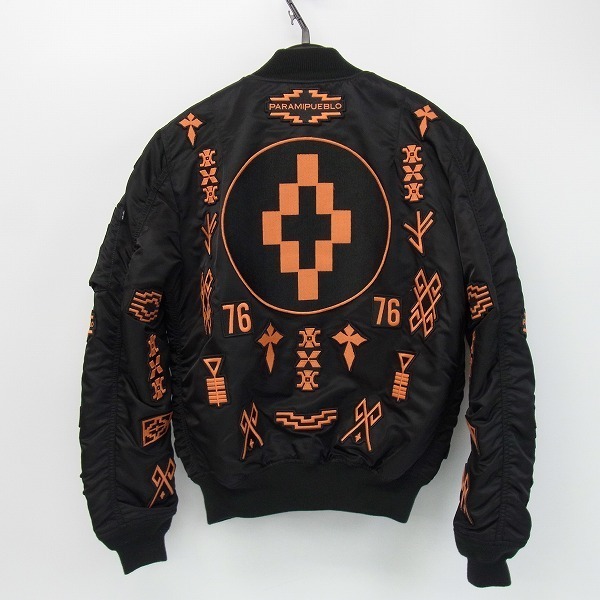 MARCELO BURLON ALPHA ワッペン ボンバージャケット MA-1 マルセロ