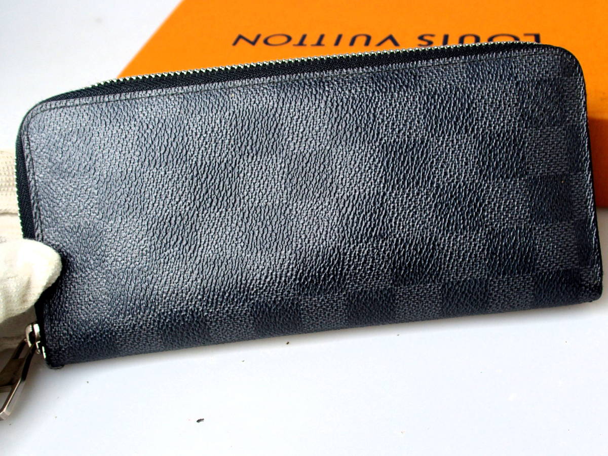 4464正規品鑑定済★ルイヴィトン★ダミエ グラフィット★ジッピーウォレットヴェルティカル