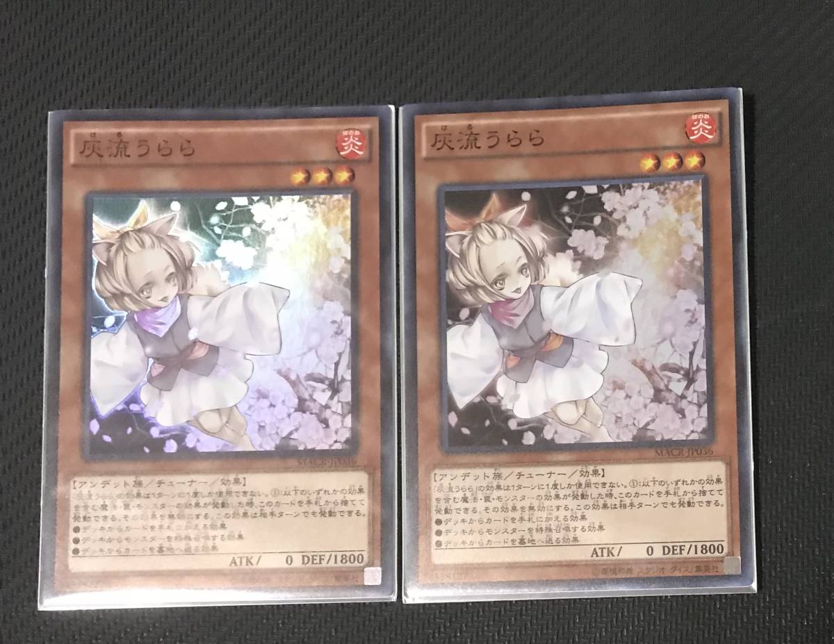 遊戯王OCG 灰流うらら二枚セット スーパーレア MACR-JP036 美品 灰流うらら