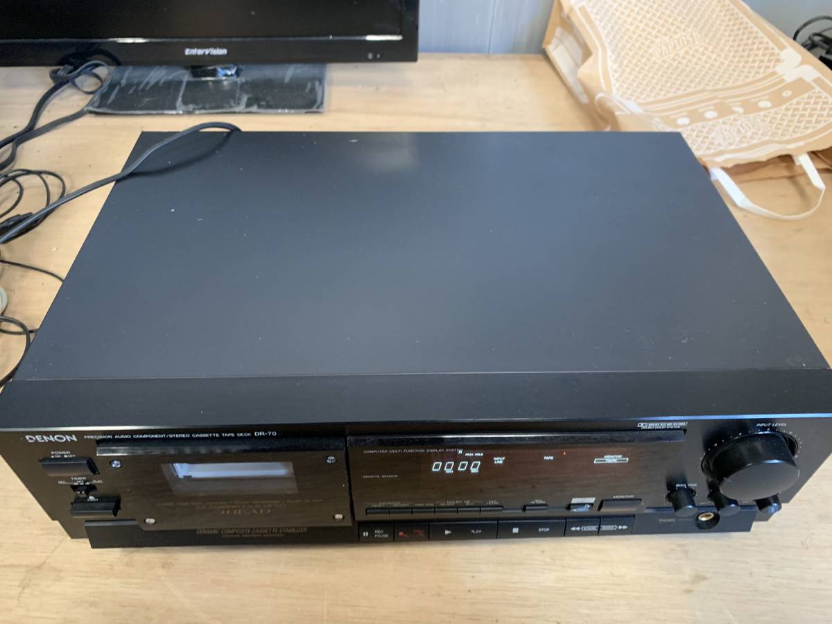 ☆DENON カセットプレイヤー DR-70 3HEAD カセットデッキ USED