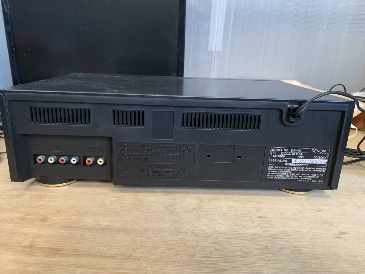 ☆DENON カセットプレイヤー DR-70 3HEAD カセットデッキ USED