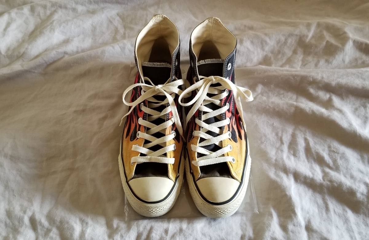 90s～ VINTAGE CONVERSE コンバース ファイヤーパターン オールスター 