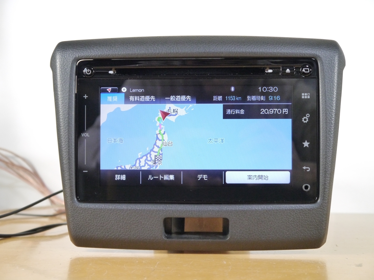 スズキ純正ナビ 39920-65R02-0CE 2015年 フルセグ/Bluetooth/DVD スペーシア1206
