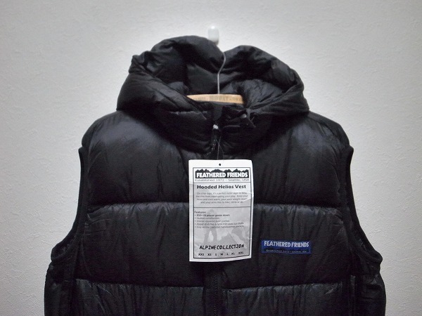 FEATHERED FRIENDS ＞ CANADA製 HOODED HELIOS VEST BLACK Mサイズ 86