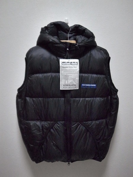 FEATHERED FRIENDS ＞ CANADA製 HOODED HELIOS VEST BLACK Mサイズ 86