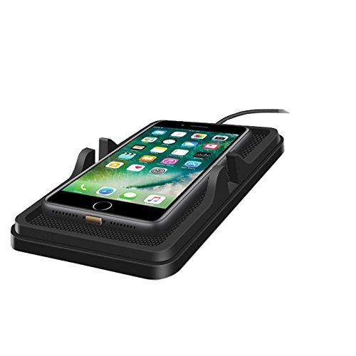 Qi ワイヤレス 充電器 チャージャー 車載用 充電マット スタンド 滑り止め_1