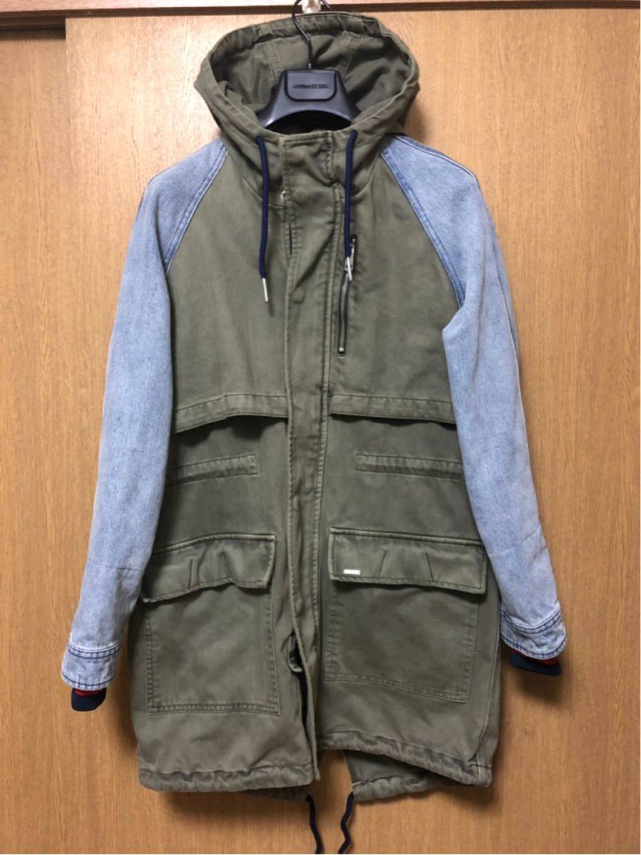 品質保証，HOT 国内正規品 ディーゼル ミリタリーモッズコートジャケット袖デニム サイズS ほぼ 同様品(ジャンパー、ブルゾン)｜売買されたオークション情報、yahooの商品情報をアーカイブ公開 - オークフ 男性用