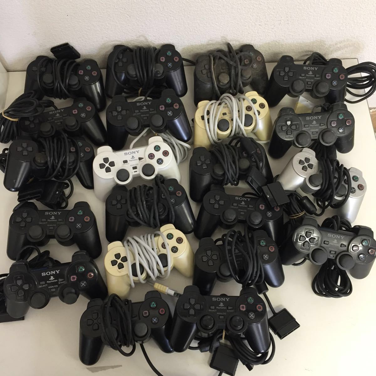PS2 ジャンクPS2 コントローラーセット プレステ まとめ売りジャンク品
