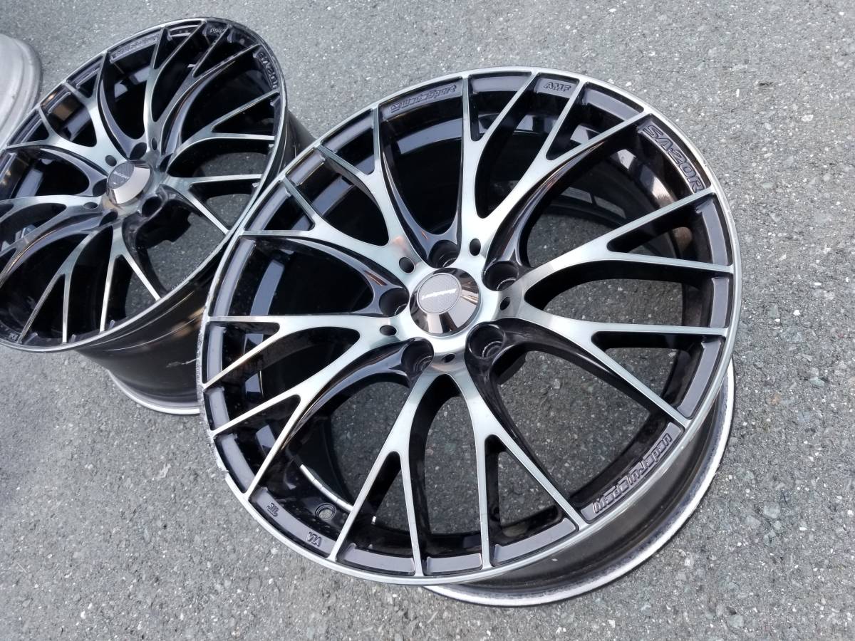 6873】ウェッズスポーツ SA-20R 18インチ 8.5J ＋35 PCD114.3 ホイール 