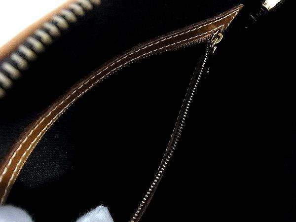 1円 FENDI フェンディ ペカン柄 PVC×レザー 2WAY ハンドバッグ ショルダーバッグ レディース ブラウン系 Y418JO