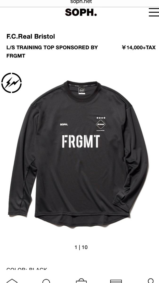 限定SALE，格安 F.C.Real Bristol L/S TRAINING TOP SPONSORED BY FRGMT Sサイズ fcrb uniform experiment soph(トップス)｜売買されたオークション情報、yahooの商品情報をアーカイブ公開 - オークファン 男性用