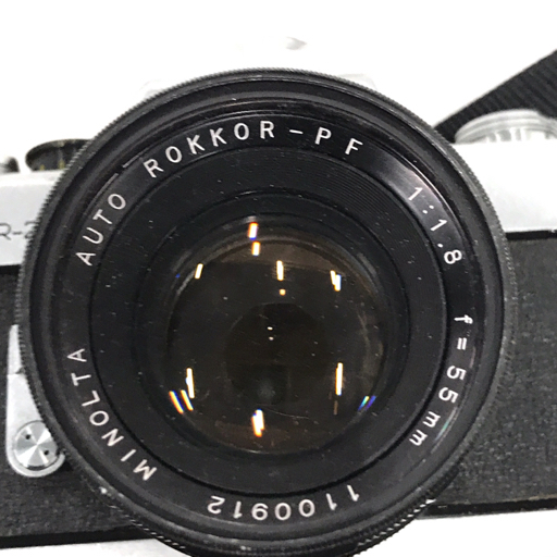MINOLTA SR-2 フィルムカメラ ボディ ミノルタ AUTO ROKKOR-PF 1:1.8 55mm レンズ ミノルタ