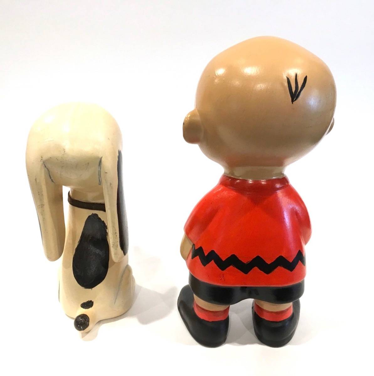 ピーナッツ スヌーピー チャーリーブラウン (S02Y2400 PEANUTS(R) レア ビンテージ　Peanuts　ピーナッツ　スヌーピー　チャーリーブラウン　セラミック製　置物　希少品　