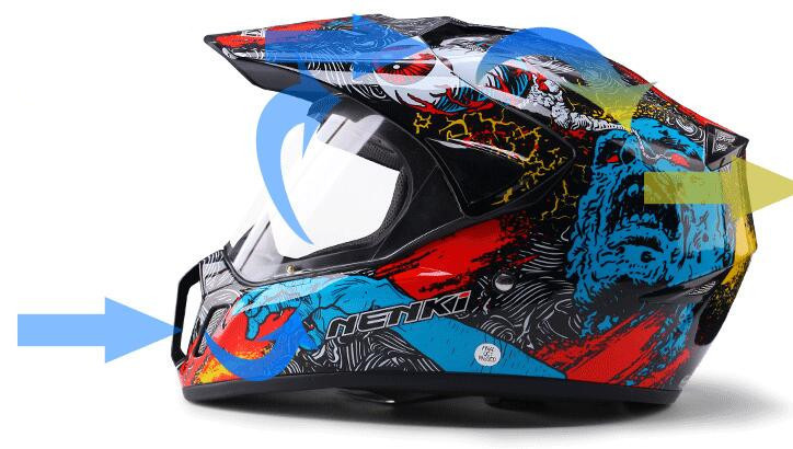 オフロードヘルメット　オートバイクヘルメット オンロード ヘルメット バイク用品 NENKIヘルメット DOT