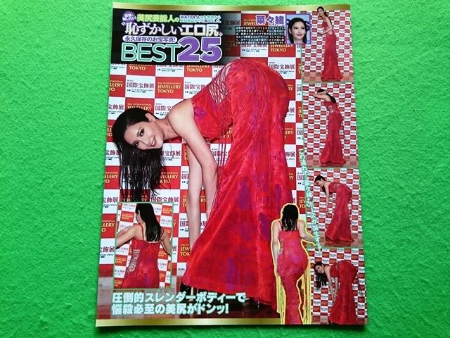 美尻芸能人の恥ずかしいエロ尻BEST25　菜々緒 倉持由香 鈴木ふみ奈 浅尾美和 木村沙織 大橋未歩 笹崎里菜　切り抜き　7ページ◇A9994_1