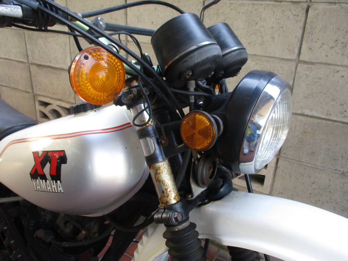 □ヤマハXT250 3Y5昭和55年4月から製造されたレトロなヴィンテージ 