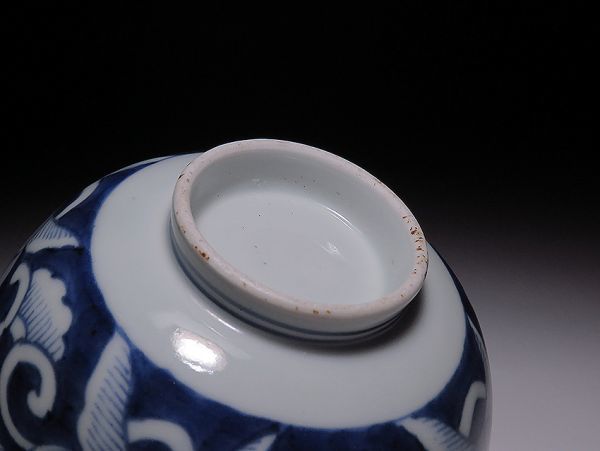 古伊万里 江戸後期 | iichi 染付 牡丹文蓋茶碗 1客 個体B