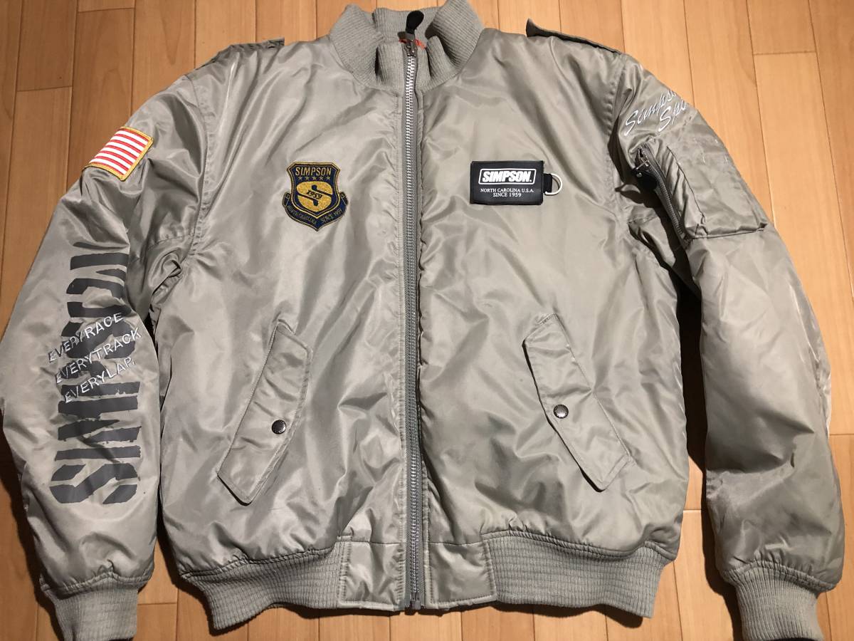 バイク SIMPSON MA-1 バイクウェア Lサイズ
