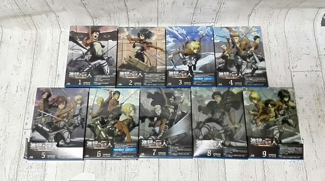 帯あり [全9巻セット]初回版進撃の巨人 1～9(Blu-ray Disc)