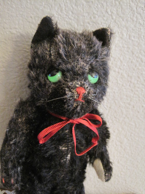 ドイツ アンティーク 黒ねこ ヴィンテージ グリズリー社 kersa 黒猫 2
