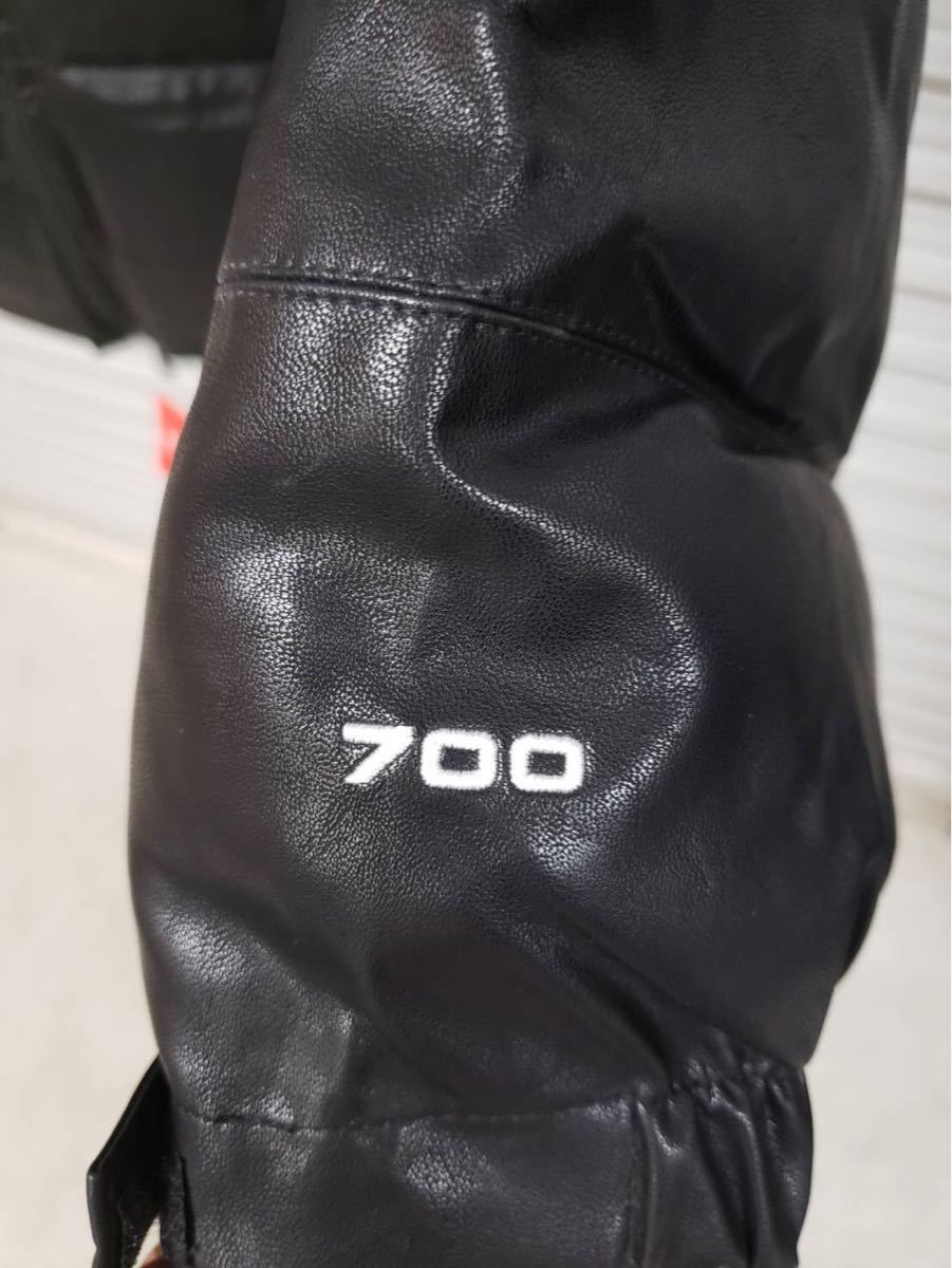 新品　正規品　Supreme シュプリーム 17AW THE NORTH FACE レザー ヌプシ ダウン ジャケット ノースフェイス Leather Nuptse Jacket L Logo Hooded Box 中古・古着通販Supreme 17AWモデル 蛍光ボックス