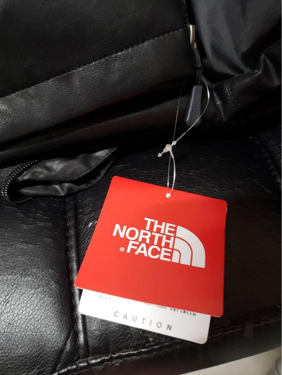 新品　正規品　Supreme シュプリーム 17AW THE NORTH FACE レザー ヌプシ ダウン ジャケット ノースフェイス Leather Nuptse Jacket L Logo Hooded Box 中古・古着通販Supreme 17AWモデル 蛍光ボックス