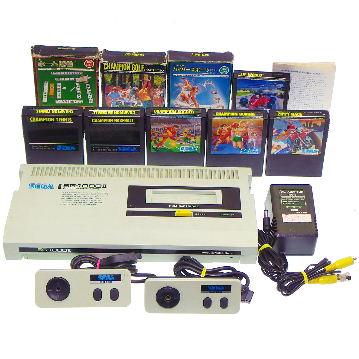 動作確認済! SEGA セガ SG-1000 II 本体 + ソフト9本他 まとめてセット