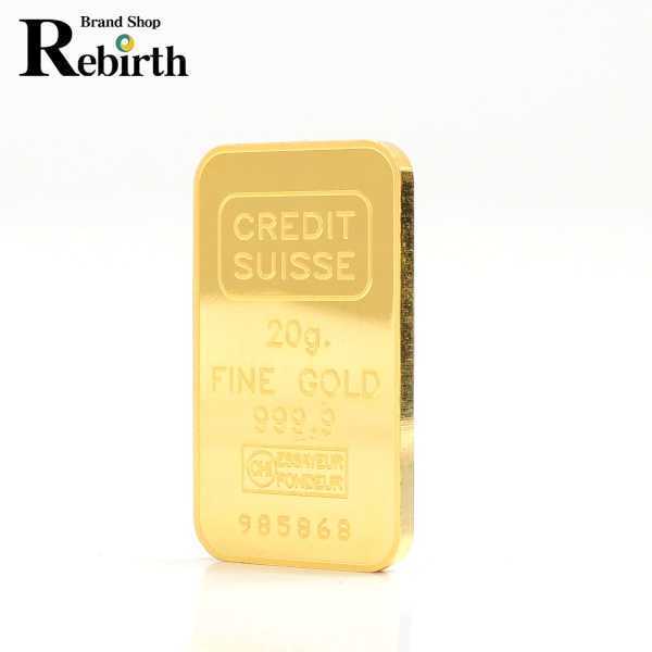 人気SALE，お買い得 CREDIT SUISSE /クレディスイス 金地金 20gインゴット バー K24 純金99.99% KZ(金)｜売買されたオークション情報、yahooの商品情報をアーカイブ公開 - オークファン 金