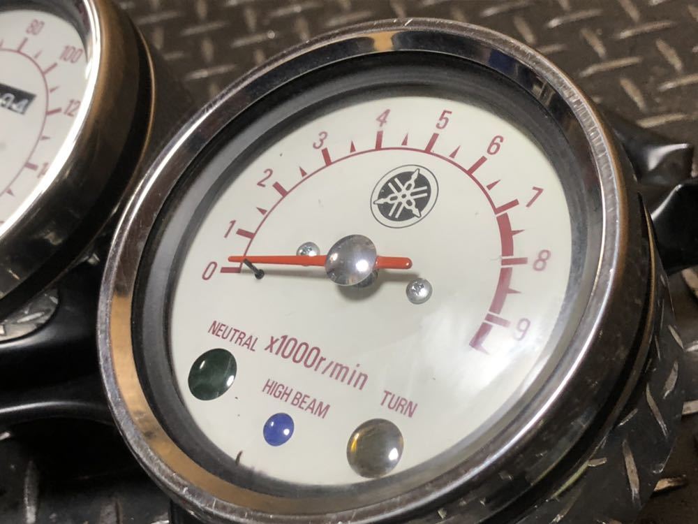☆ヤマハ SR400?RH01J?☆純正☆スピード タコ メーター☆ ＊部品単体で