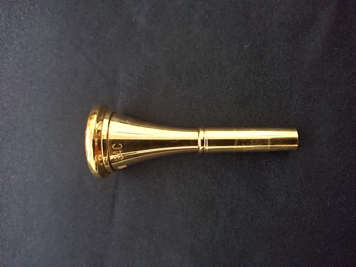 金メッキ ヤマハフレンチホルンマウスピース34C