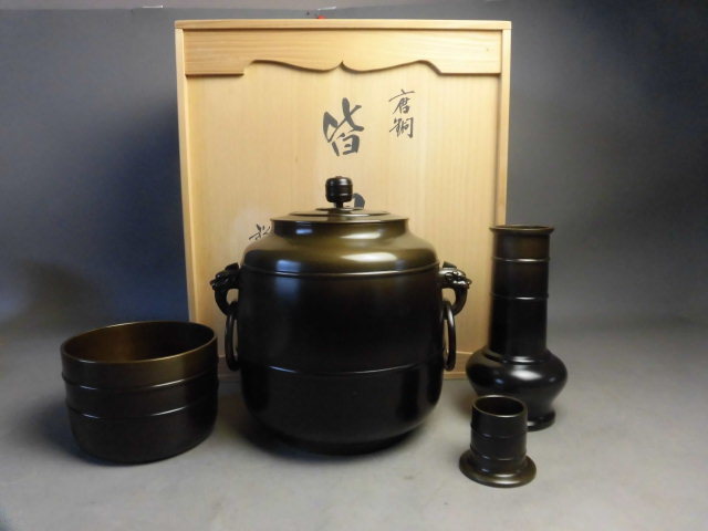 驚きの破格値，爆買い 皆具〕唐銅 茶道具 祥栄 皆具一式 共箱(銅製)｜売買されたオークション情報、yahooの商品情報をアーカイブ公開 - オークファン その他