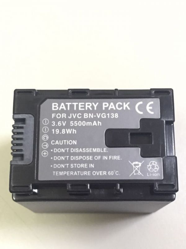 JVC BN-VG138 Battery Everio for Charger JCV GZ BC166→ GZ-E565 BN
