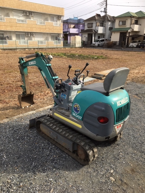 ミニユンボ ミニショベル コベルコ SK007 稼働少 即使用可能 程度良好 