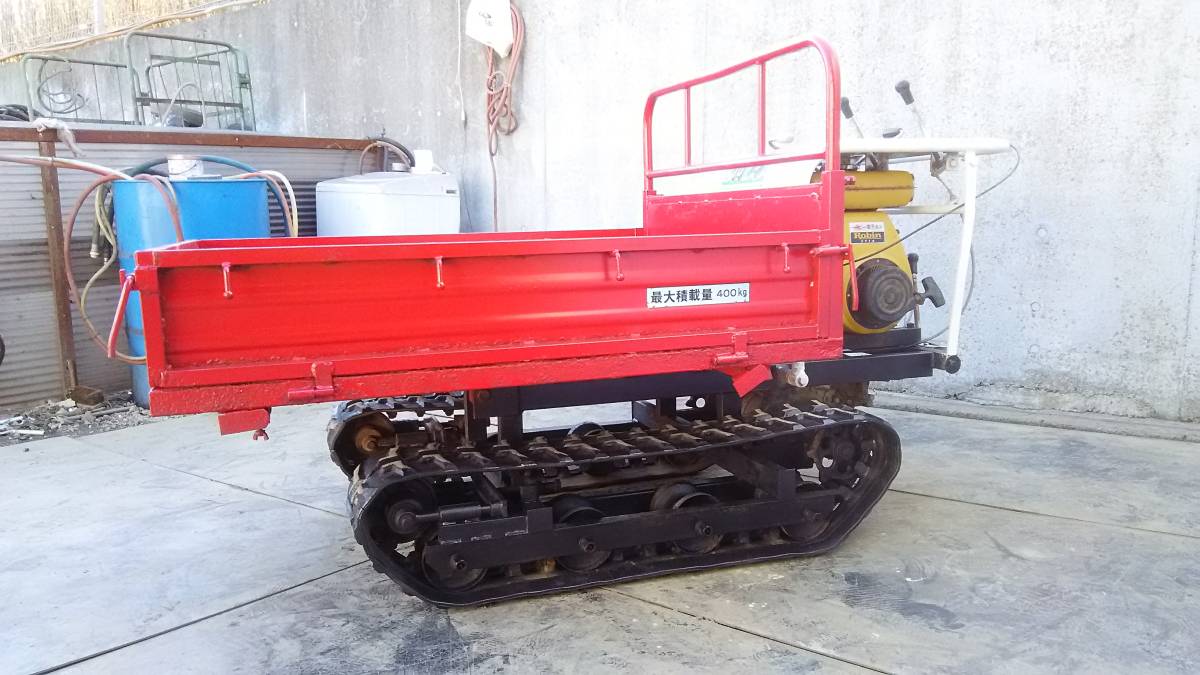 最新の激安 実働品！サンケー SC-401-D 剛力 手動ダンプ クローラ運搬 