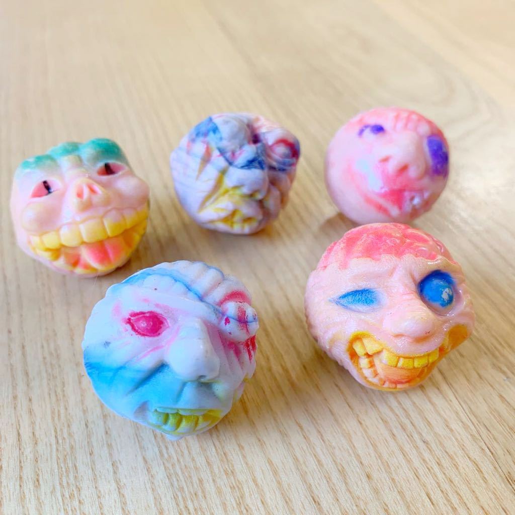 ホラーボール マッド博士 明治 食玩 昭和レトロ 5個セット コスモス