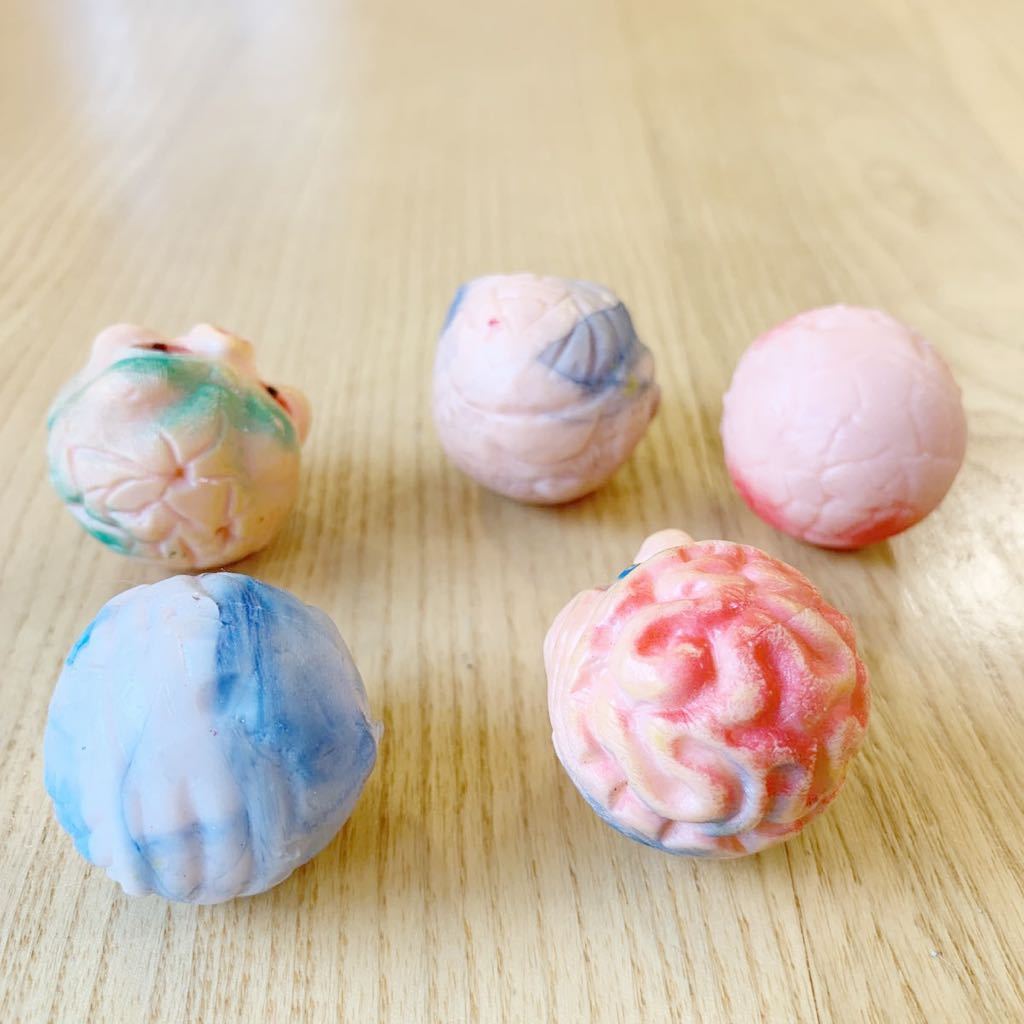 ホラーボール マッド博士 明治 食玩 昭和レトロ 5個セット コスモス