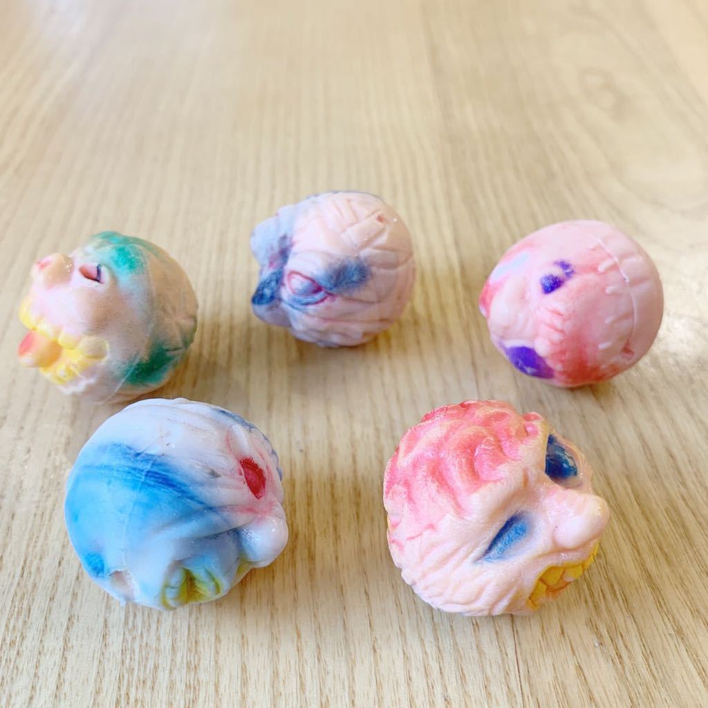 ホラーボール マッド博士 明治 食玩 昭和レトロ 5個セット コスモス