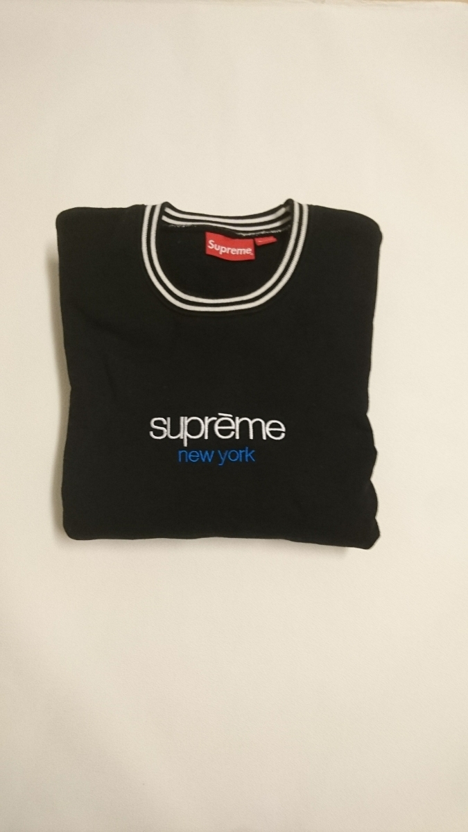 人気セール，限定SALE supreme 3jsb 岩田着用 classic logo crewneck シュプリーム Mサイズ(トップス)｜売買されたオークション情報、yahooの商品情報をアーカイブ公開 - オークファン 男性用