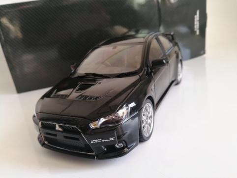CSM 1/18 三菱 ランサー EVO X 黒 BBS ホイール 右ハンドル