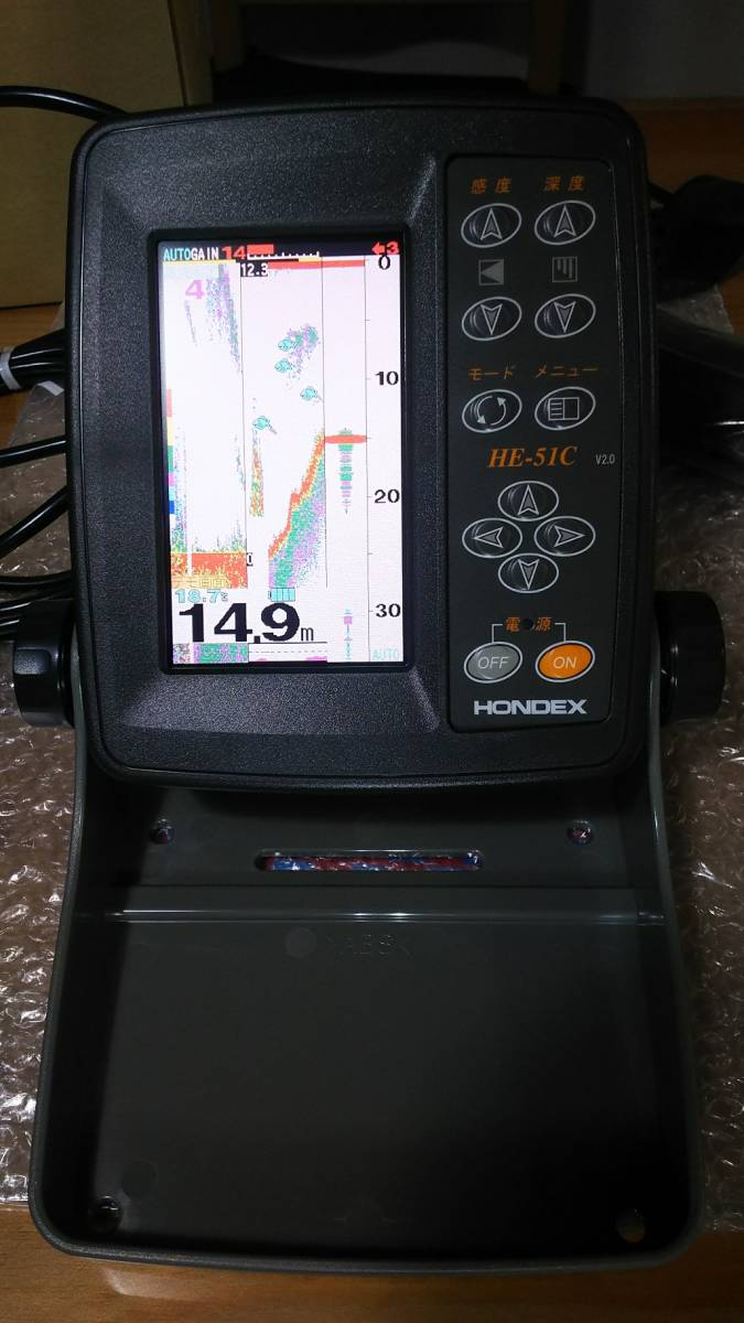 ホンデックス HE-51C V2.0 美品 中古品 ミニボート フロートボート  