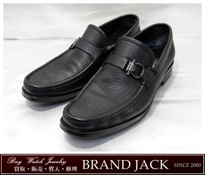 フェラガモ　Salvatore Ferragamo ブラック サイズ　25cm ◇美品 サルヴァトーレ・フェラガモ Salvatore Ferragamo レザー