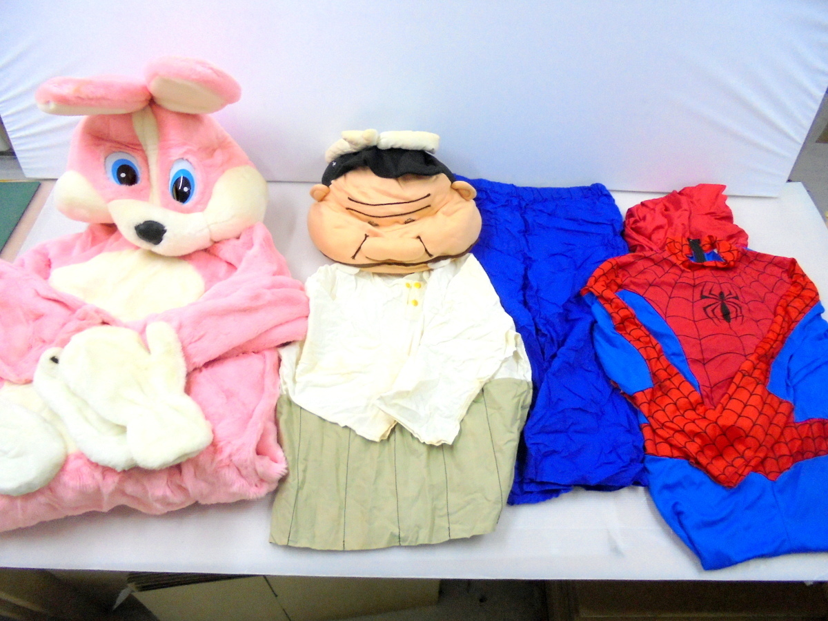 ジャンク 着ぐるみ ピンクうさぎ バカボンのパパ スパイダーマン等 色々セット コスプレ 使用品 同梱不可 画像参照 N コスプレ衣装 売買されたオークション情報 Yahooの商品情報をアーカイブ公開 オークファン Aucfan Com