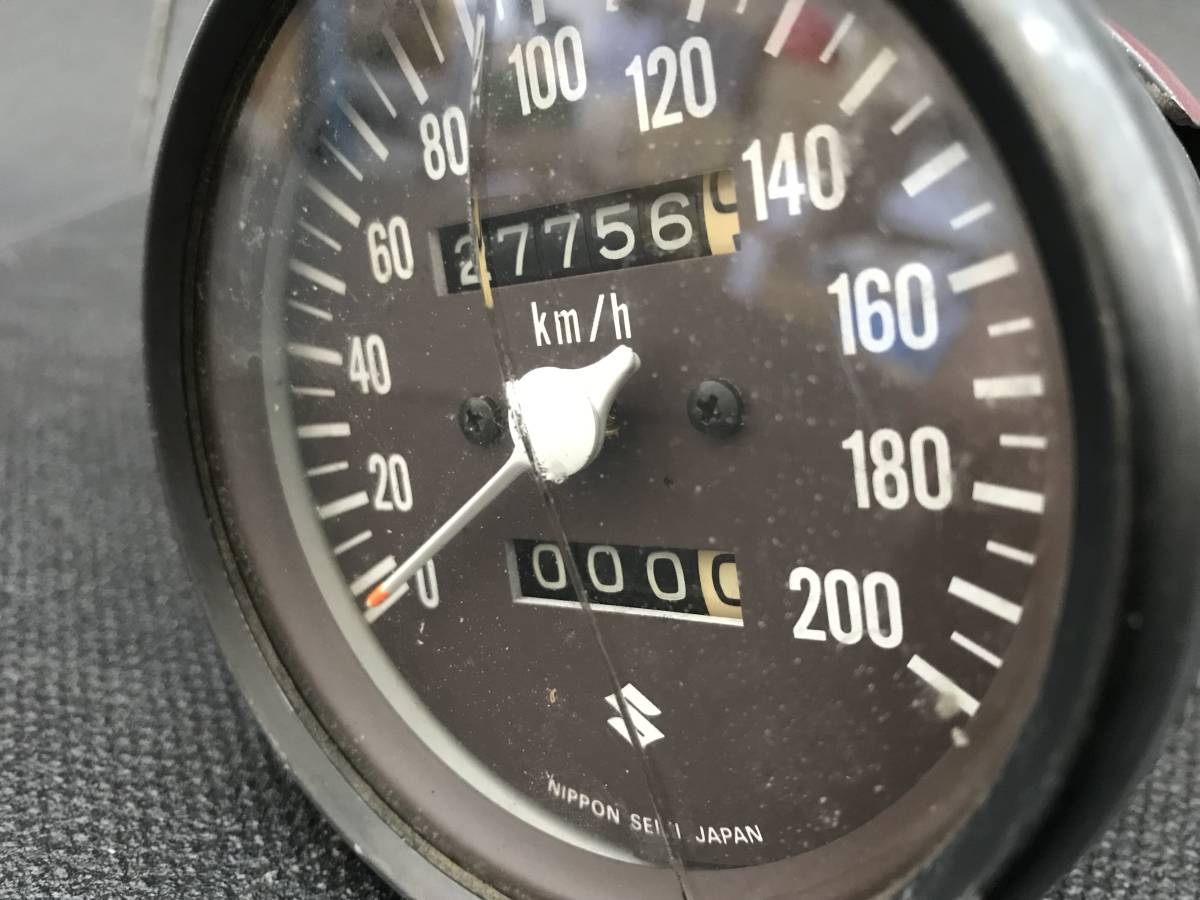 スズキ GS400純正スピードメーター 200km/h表示 当時物中古/GS400E