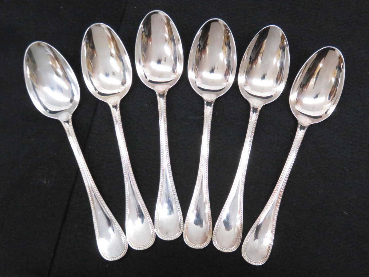 パール クリストフル 36ピース6名用 チェスト入り スプーン 美品 36点 