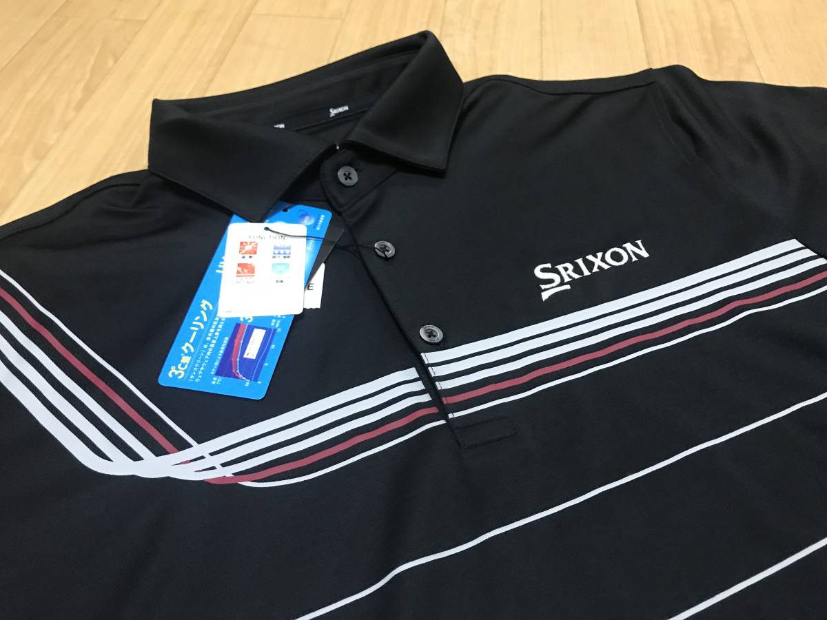 SRIXON(スリクソン) 長袖ポロシャツ SRM1077F (ブラック)3L 長袖